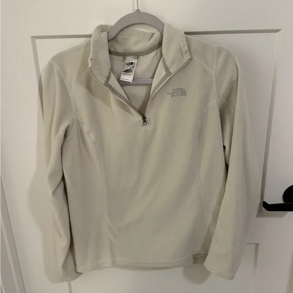 The North Face Off-White Quarter-Zip Hoodie - Picture 1 of 4